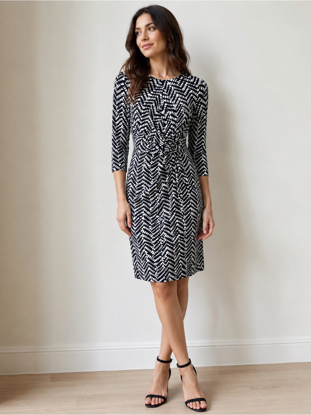 Eliza J Women's 3/4 Sleeve Printed Shift dress 2